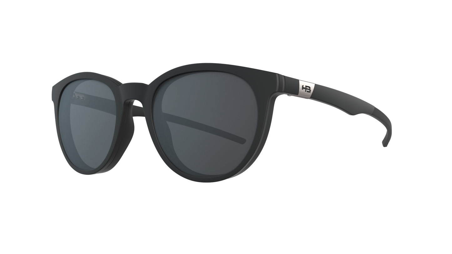 Óculos de Grau HB Duotech 0253 Clip On Matte Black/ Gray Polarized Lente 4,9 Cm - Loja HB