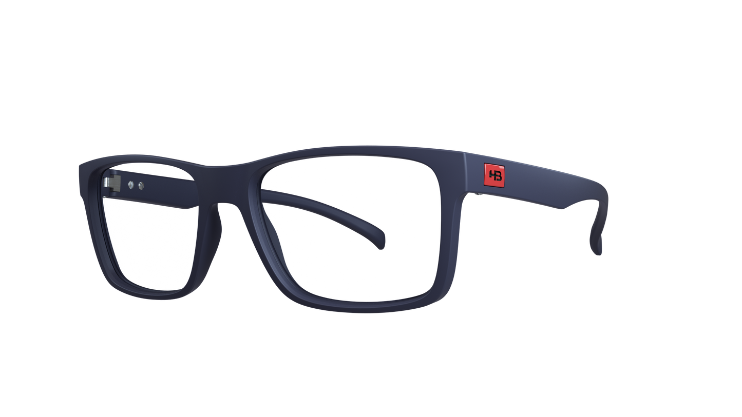 Óculos de Grau HB Polytech 0339 Clip On Matte Navy/ Gray Polarized Lente 5,3 Cm - Loja HB