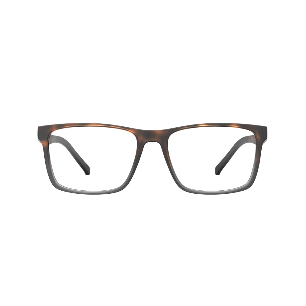 HB Polytech 0508 Retangular Matte Havana To Onyx - Grau - TAM 53 mm - Loja HB