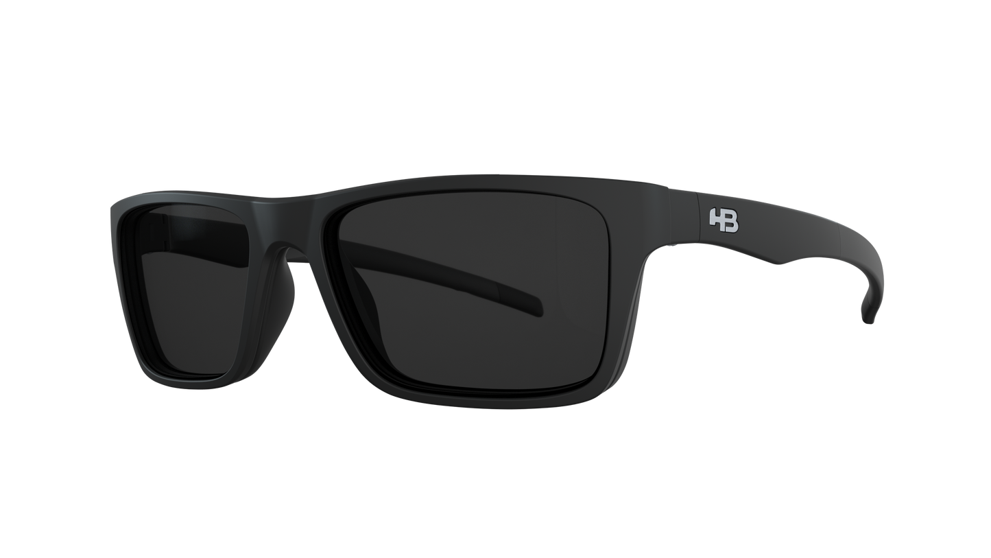 HB 93160 Switch Clip On Matte Black/ Gray Polarized Lente 5,3 Cm - Loja HB