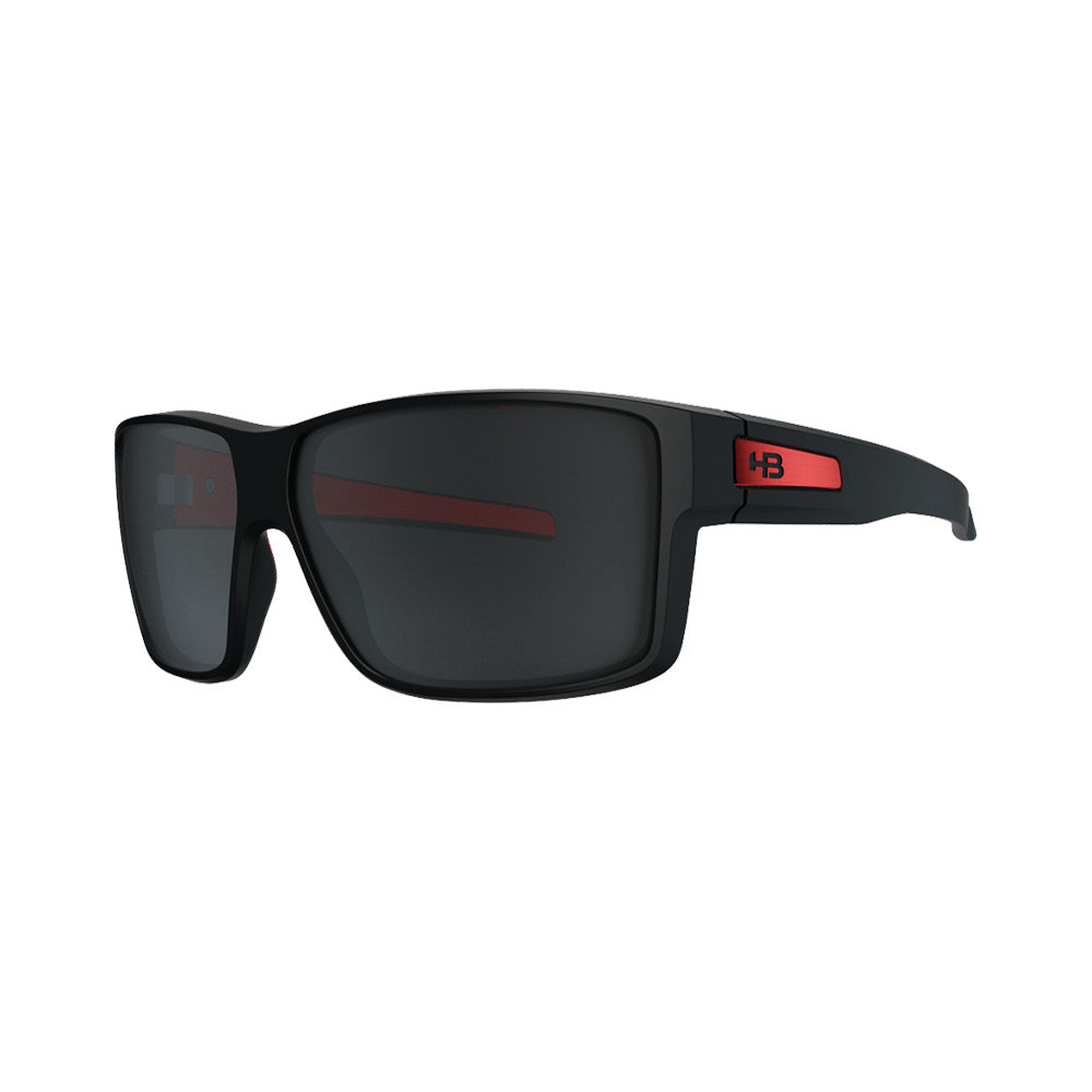 Óculos de Sol HB Big Vert Matte Black On Red/ Gray - Loja HB