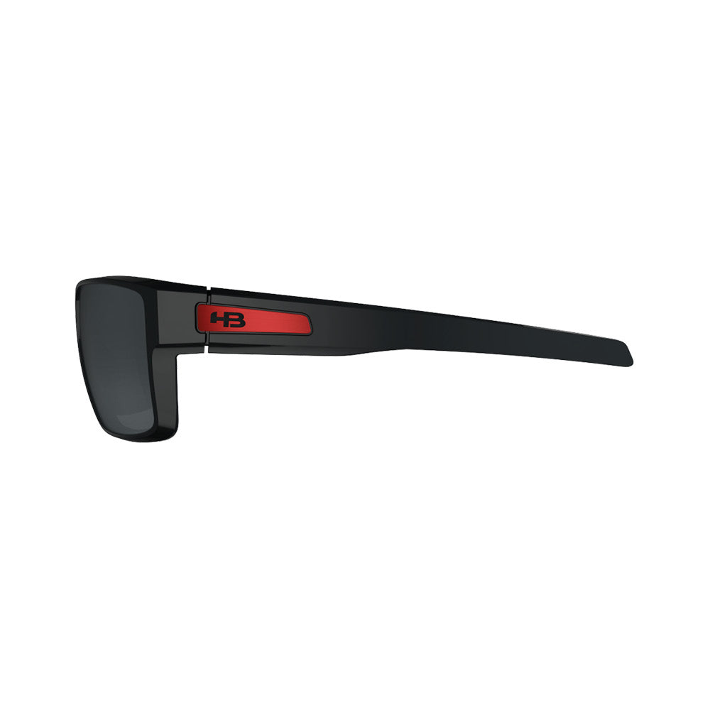Óculos de Sol HB Big Vert Matte Black On Red/ Gray - Loja HB