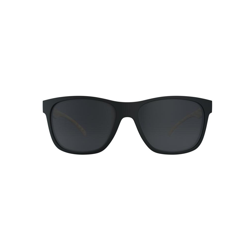 Óculos de Sol HB Underground Retangular Matte Black/Wood Polarized Gray - Solar - TAM 57 mm - Loja HB