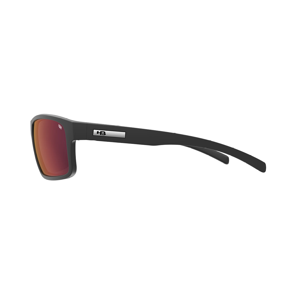 Óculos de Sol HB OVERKILL MATTE BLACK RED CHROME POL GLASS
