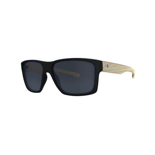 Óculos de Sol HB Freak Matte Black Wood Polarized Gray
