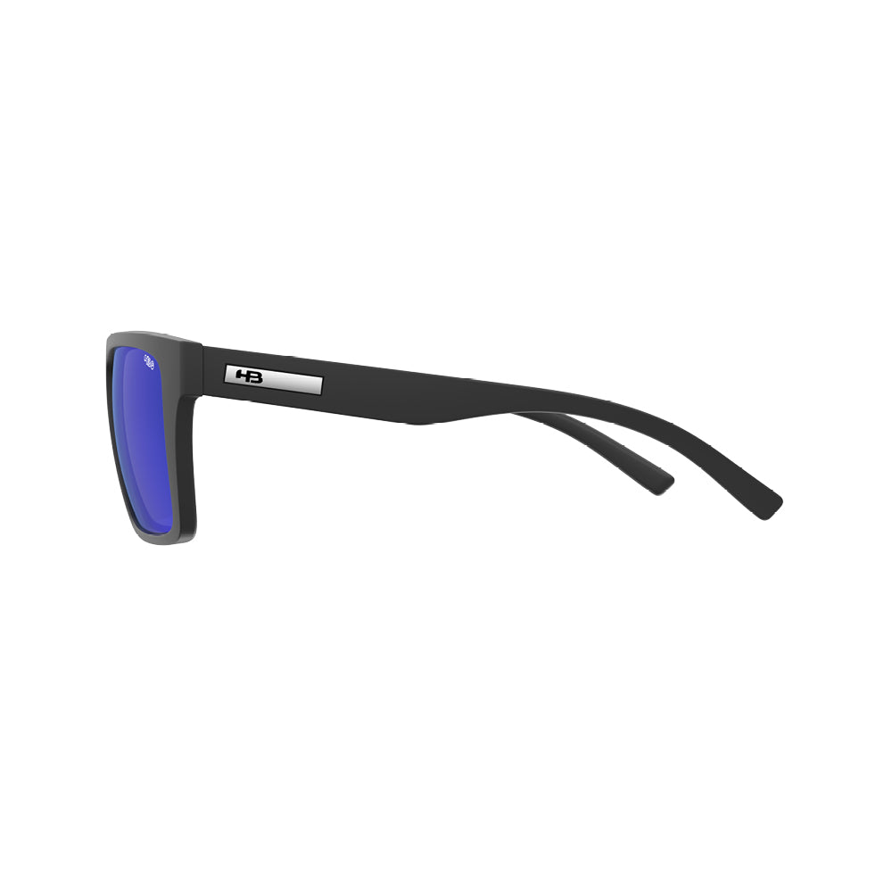 Óculos de Sol HB Floyd Matte Black Chrome Polarized Glass