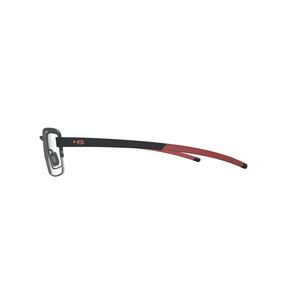 Óculos de Grau HB Duotech 93424 Matte Black/ M Black Red Lente 55 mm