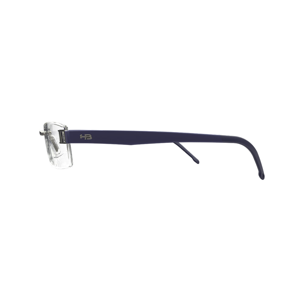 Óculos de Grau Hb Duotech M 93062 Matte Grey Matte Navy Lente 5,0 Cm