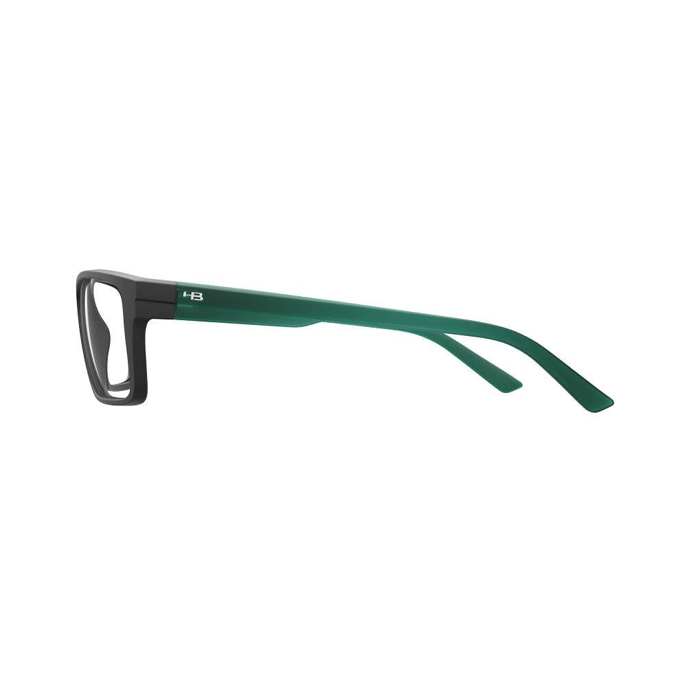 Óculos de Grau HB Polytech 93024 Matte Black/ L Green
