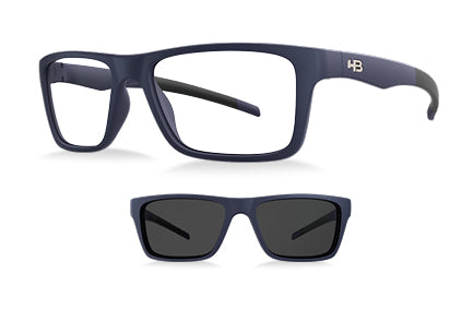 HB 93160 Matte Navy/ Gray Polarized Lente 5,3 Cm - Graduação - Loja HB