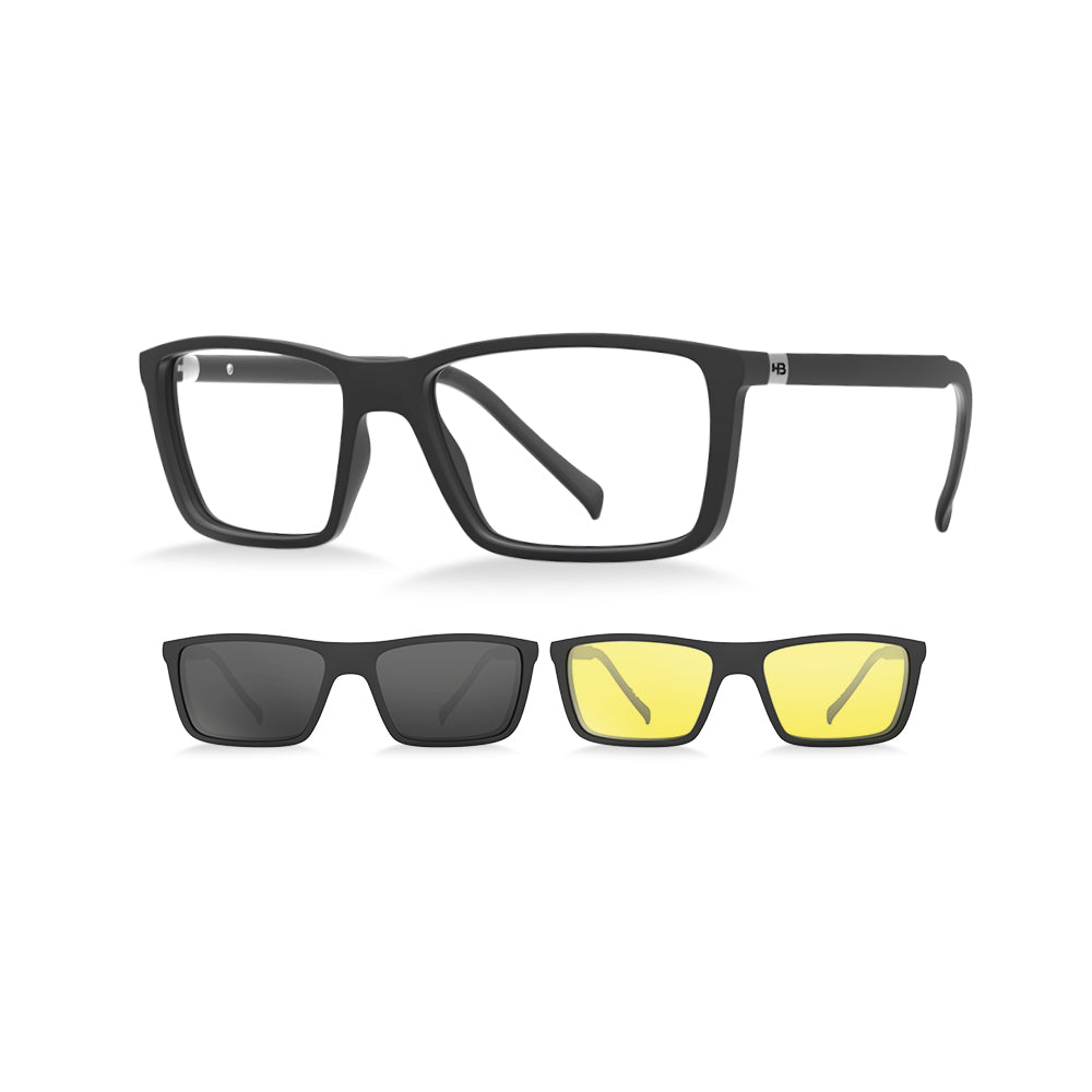 Óculos de Grau HB Switch 0379 M Black Gray/Nigth Drive
