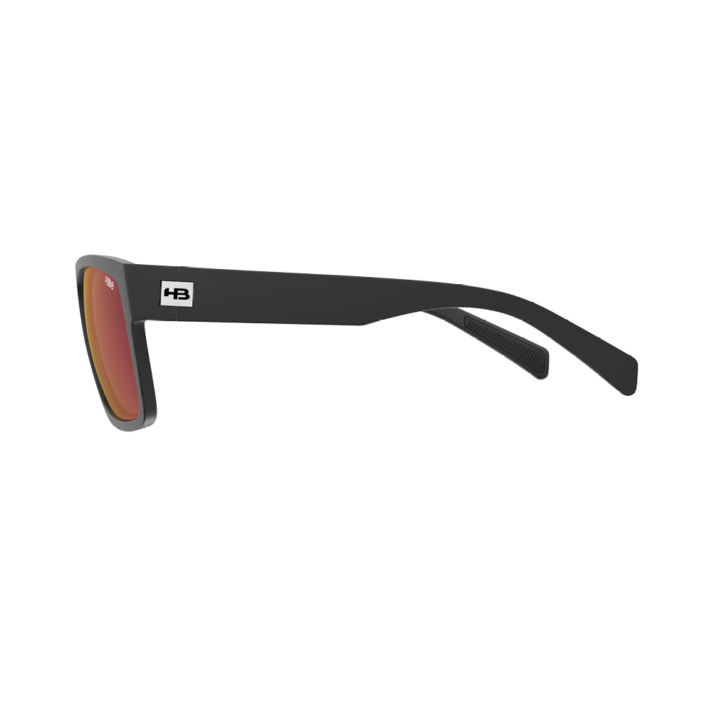 Óculos de Sol HB WOULD 2.0 MATTE BLACK RED CHROME POL GLASS