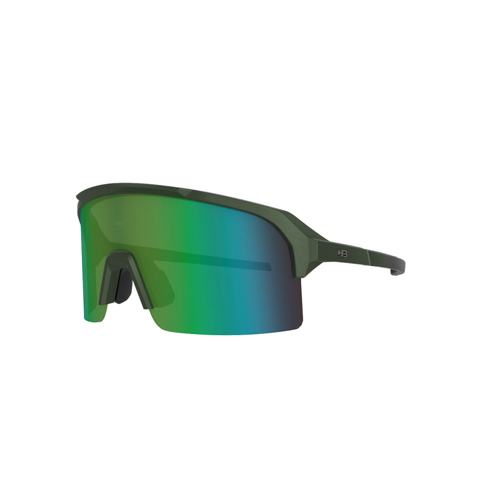 Óculos de Sol HB Edge esportivo Matte Metallic Green Chromen - Solar - TAM 160 mm - Loja HB