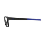 Óculos de Grau HB 0459 Retangular Matte Black/ Blue - Grau - TAM 55 mm