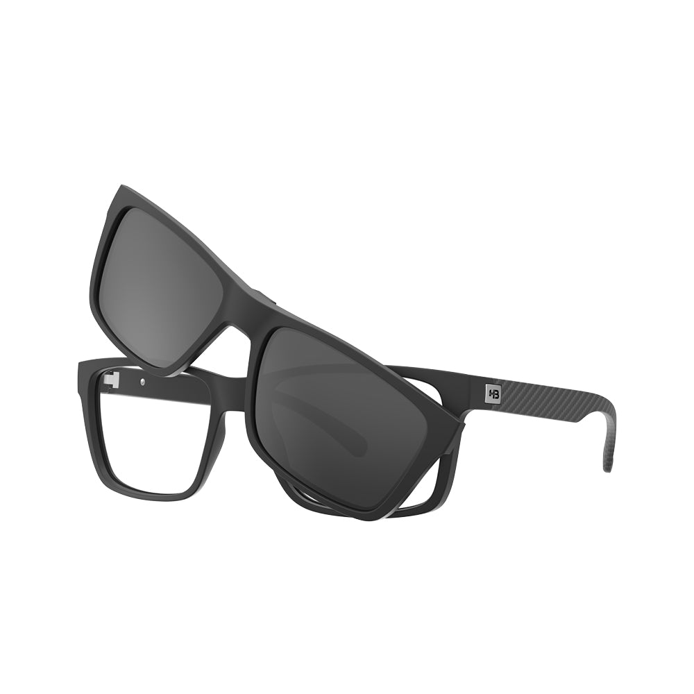 Óculos de Grau HB Switch 0472 M Black/blue Print Carbon Fiber GRAY/NGTH