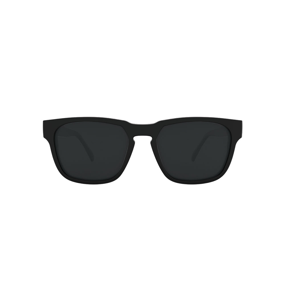 Óculos de Sol HB Lead Retangular Matte Black Polarized Gray - Solar - TAM 54 mm - Loja HB