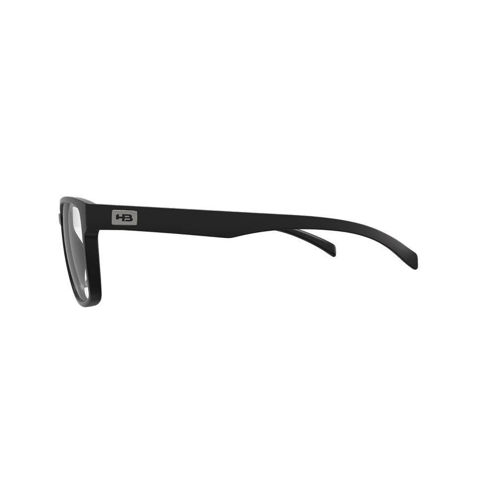 Óculos de Grau HB 0490 Retangular Matte Black - Grau - TAM 55 mm - Loja HB