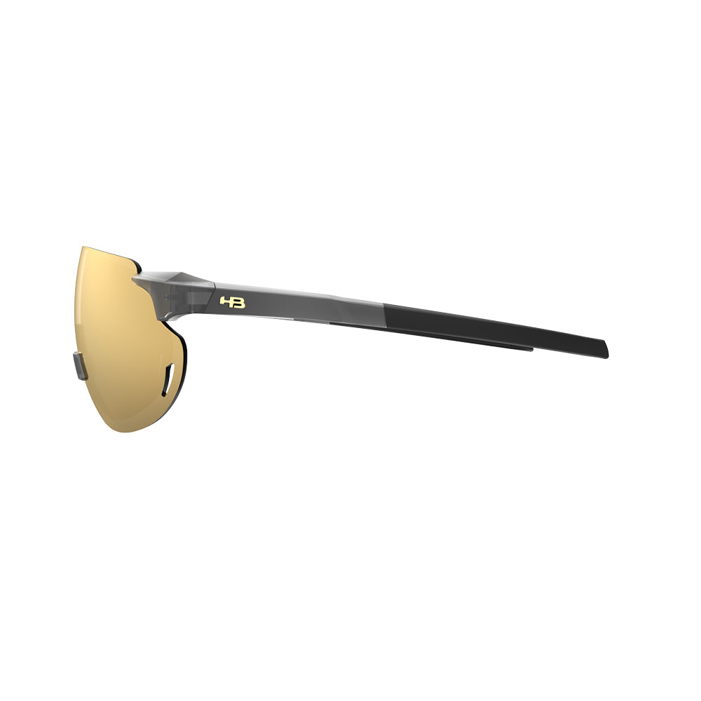Óculos de Sol HB Quad Z 2.0 Gloss Onyx Gold Chrome