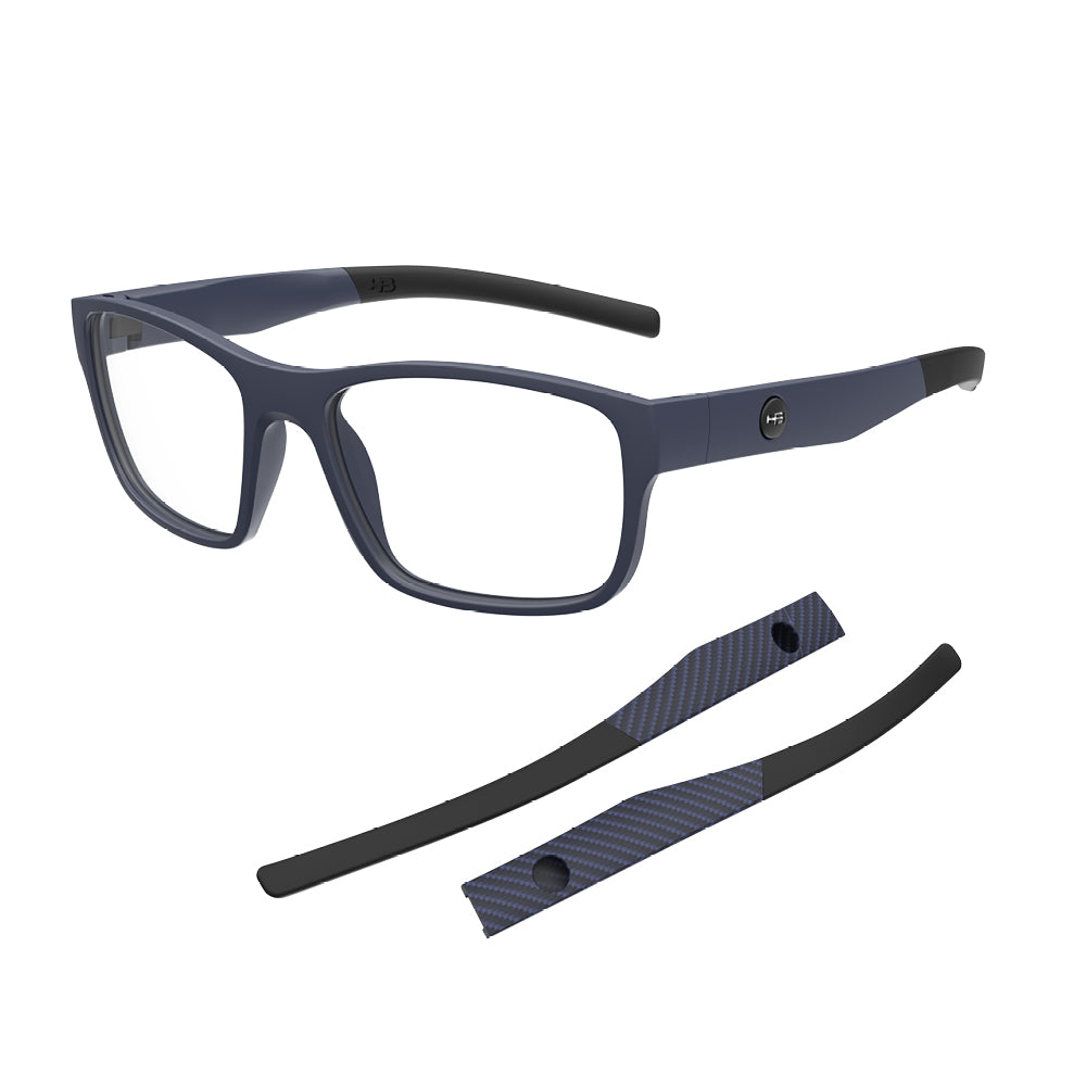 Óculos de Grau HB Polytech 0513 M Navy+H M Blue Print Carbon Finber Dem