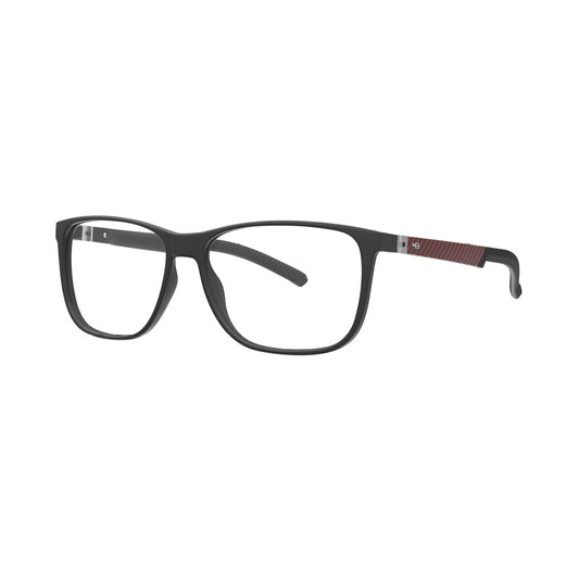Óculos de Grau HB Polytech 0530 Matte Black Red P Carbon Fiber