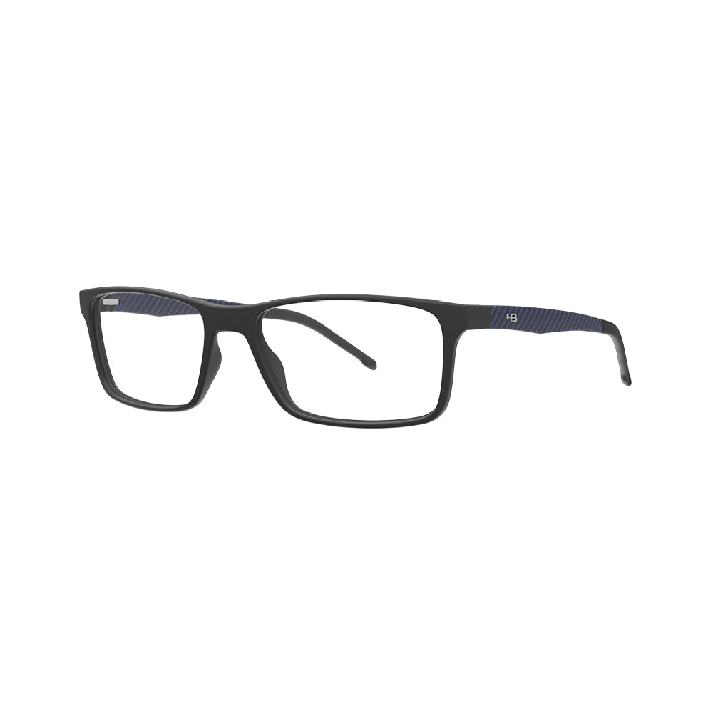 Óculos de Grau HB Polytech 0533 Matte Black/ Blue P Carbon Fiber