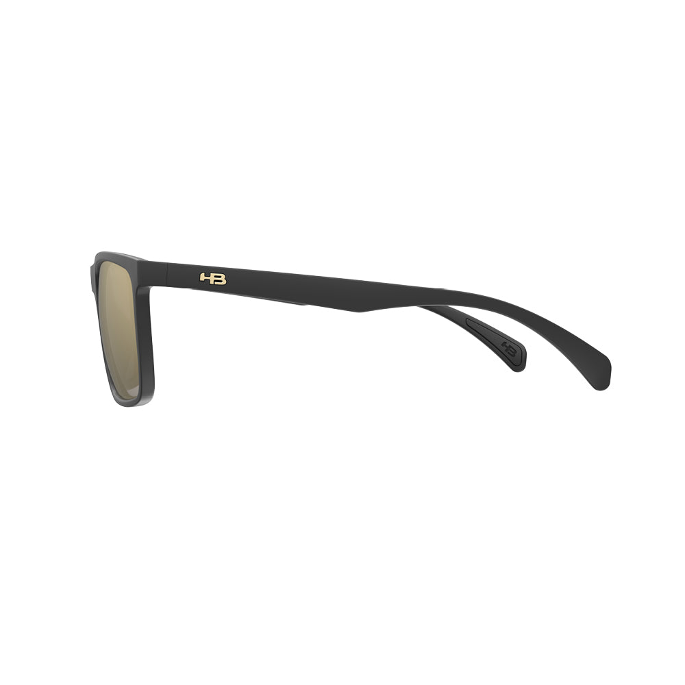 Óculos de Sol HB Iconic Matte Black Gold Chrome