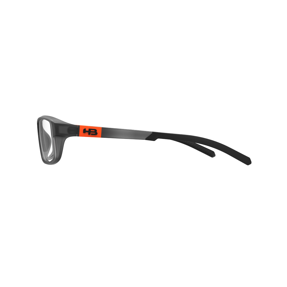 Óculos de Grau HB Polytech 0550 Teen Matte Black D. Orange