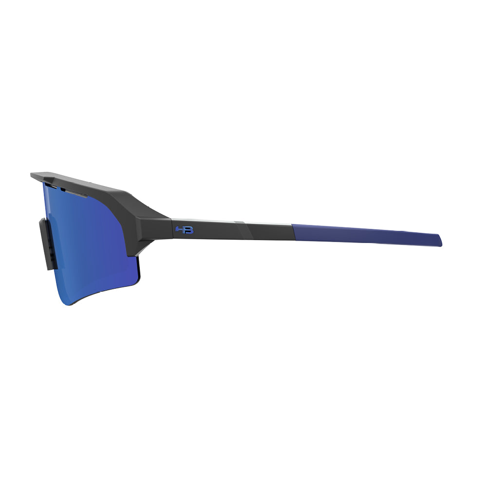 Óculos de Sol HB Edge S Matte Black Blue Chrome