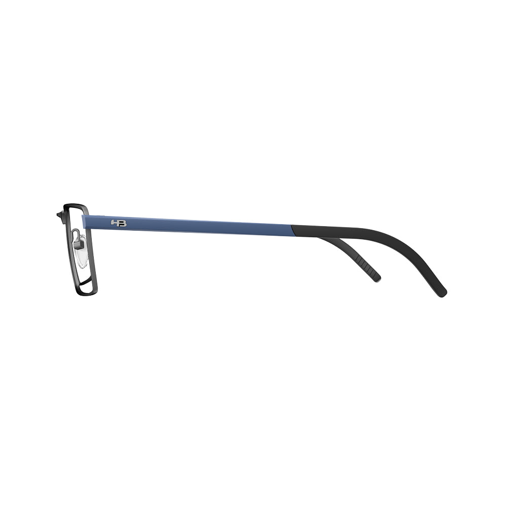 Óculos de grau HB Duotech 0571 Matte Chrome/ Ocean Blue/ Lucky Green
