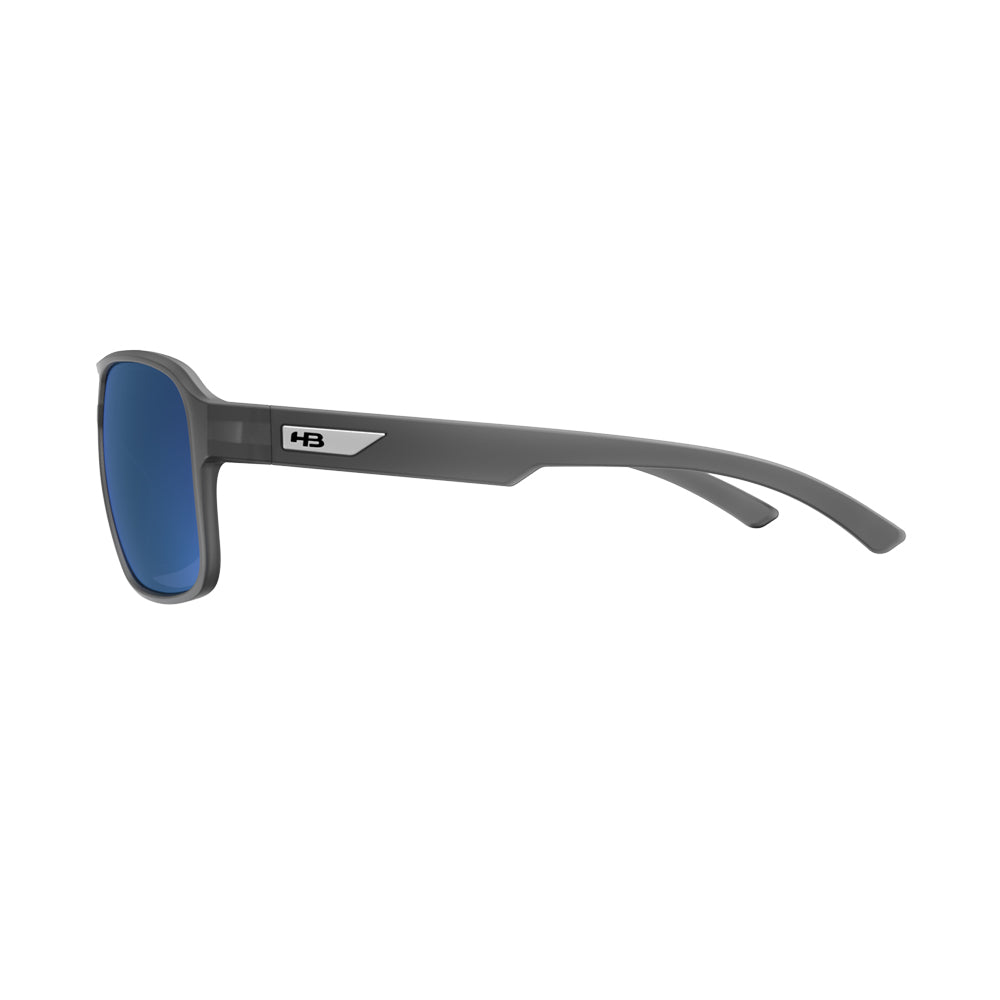 Óculos de Sol HB THUNDER Matte Dark Gray / Blue Chrome