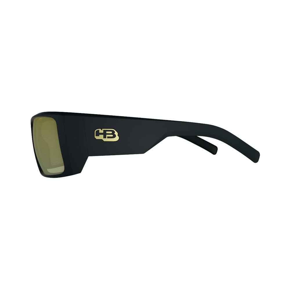 Óculos de Sol HB Rocker 2.0 Matte Black/ Gold Chrome Unico - Loja HB