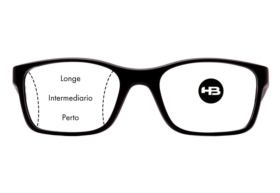 Lente Multifocal HB Vision Custom ID 1.56 Acrílica com Antirreflexo SH