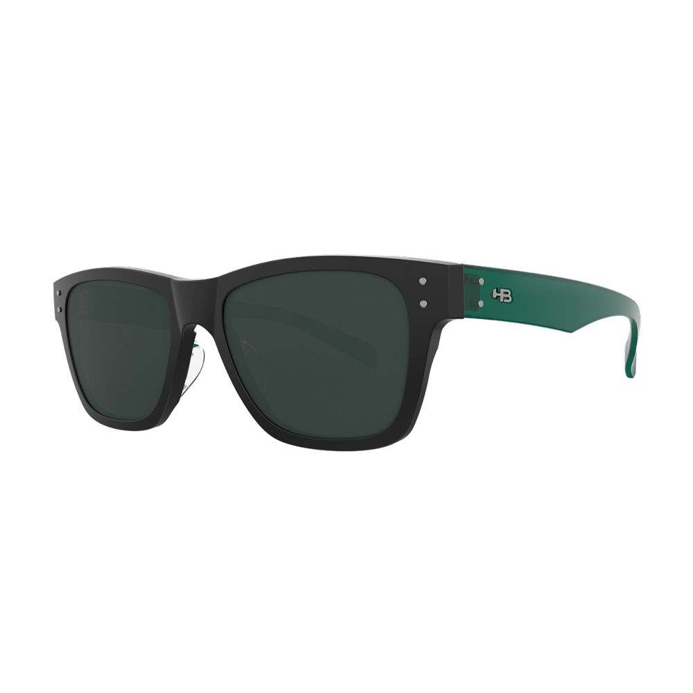 Óculos de Sol HB Foster Matte Black Landscape Green G15 – Loja HB