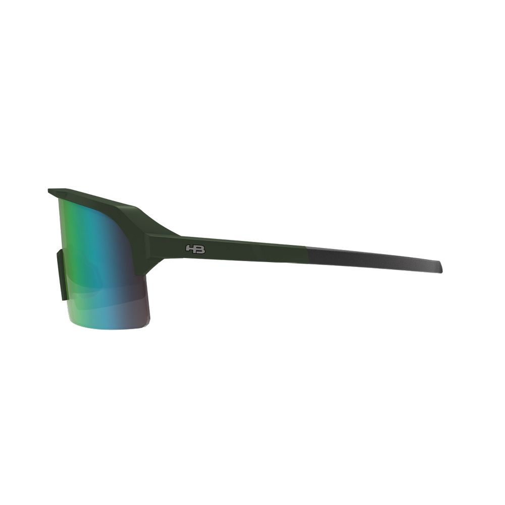 Óculos de Sol HB Edge esportivo Matte Metallic Green Chromen - Solar - TAM 160 mm