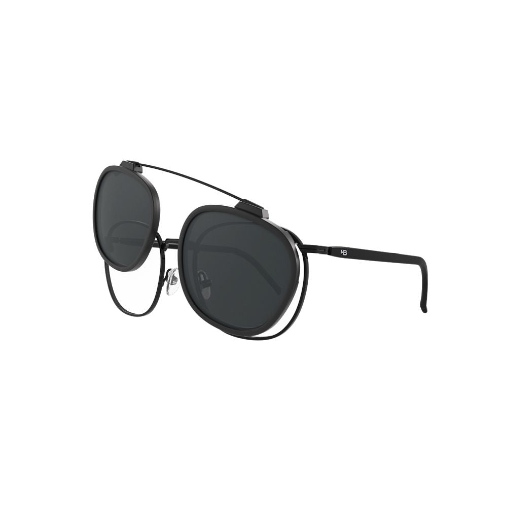 Óculos de Grau HB Switch 0423 Matte Black / Polarized Gray Lente 5,2 cm