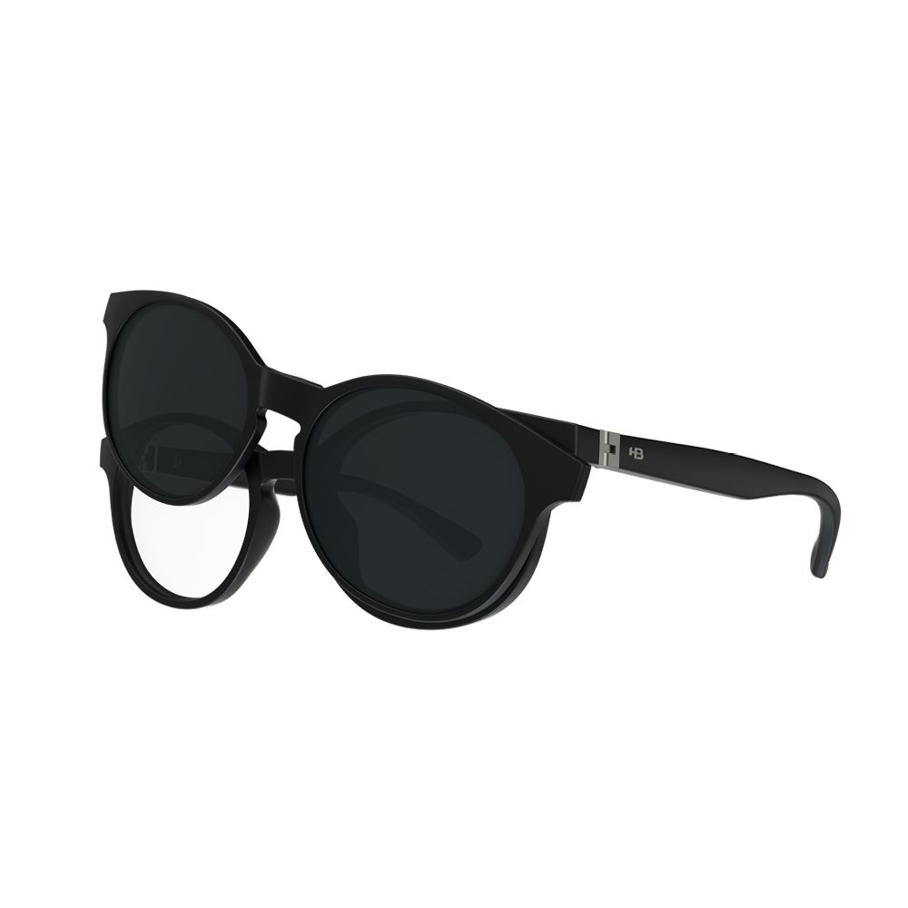 Óculos de Grau HB Switch 0456 Matte Black/ Polarized Gray - Armação