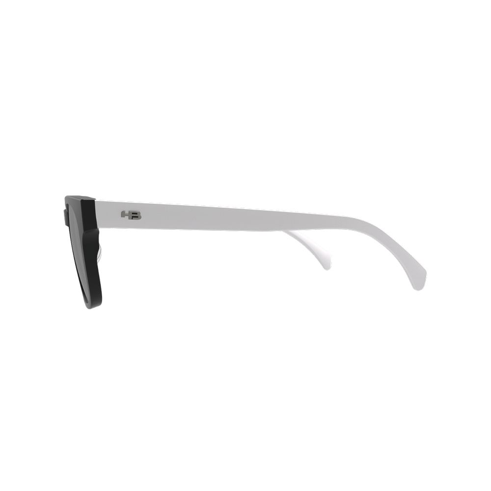 Óculos de Sol HB Lead Retangular Matte Black/ White Silver - Solar - TAM 53 mm