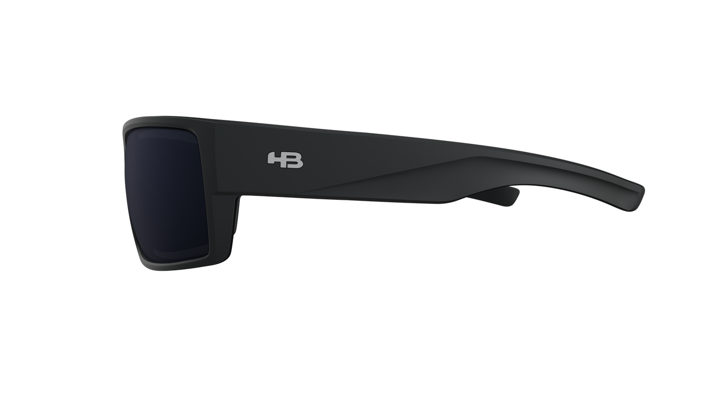 Óculos de sol HB Narrabeen Matte Black/ Gray Lente 6,5 cm - Loja HB