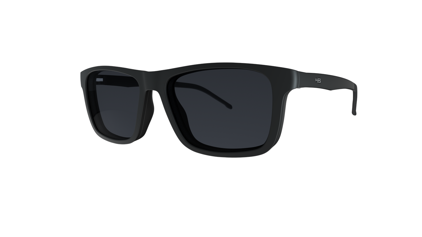 Óculos de Grau HB 0351 Switch Clip On Matte Black/ Gray Polarized lente 5,2 - Loja HB