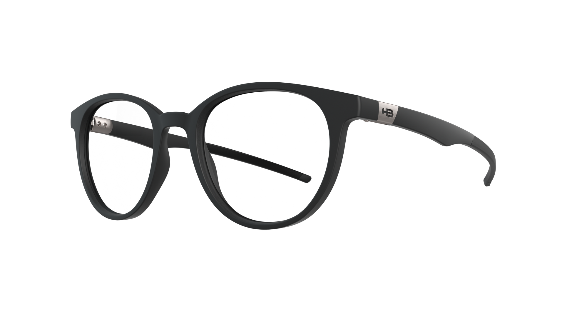 Óculos de Grau HB Duotech 0253 Clip On Matte Black/ Gray Polarized Lente 4,9 Cm - Loja HB