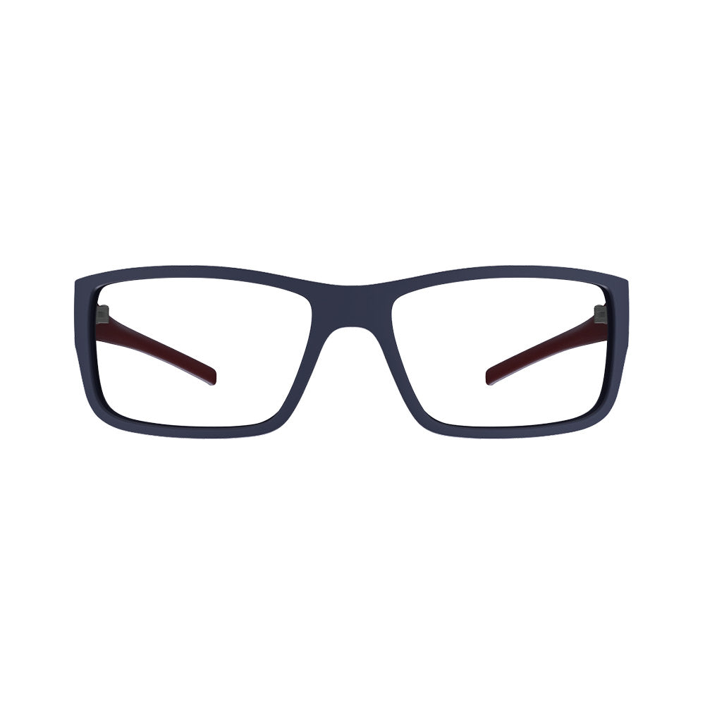 Óculos de Grau HB Polytech M 93017 Matte Navy On Marsala - Lente 5,6 Cm - Loja HB