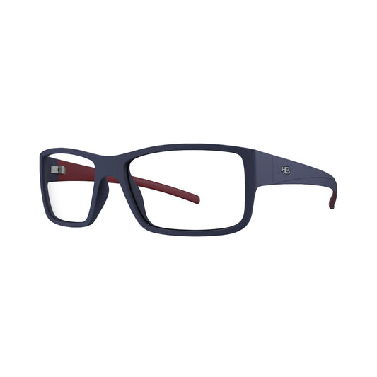 Óculos de Grau HB Polytech M 93017 Matte Navy On Marsala - Lente 5,6 Cm - Loja HB