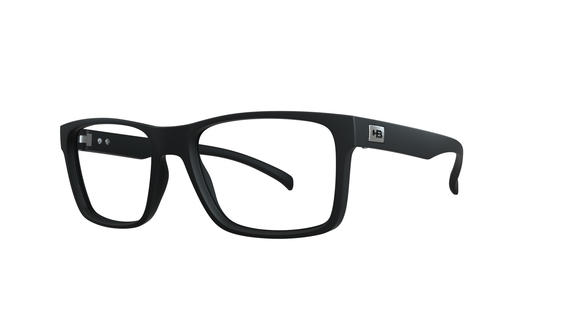 Óculos de Grau HB Polytech 0339 Clip On Matte Black/ Gray Polarized Lente 5,3 Cm - Loja HB