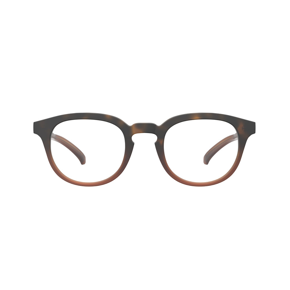HB Ecobloc 0514 Retangular Matte Turtle Caramel - Grau - TAM 47 mm - Loja HB