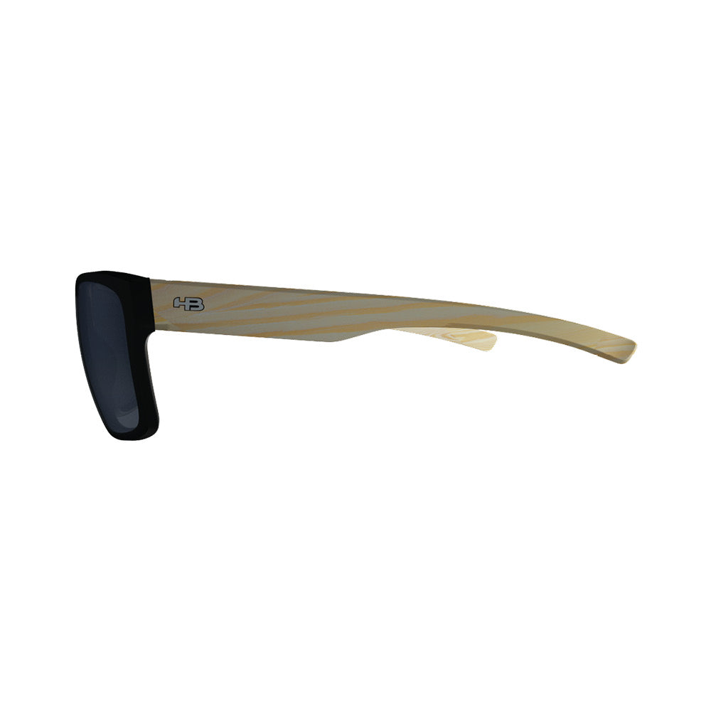 Óculos de Sol HB Freak Matte Black Wood/ Gray - Loja HB