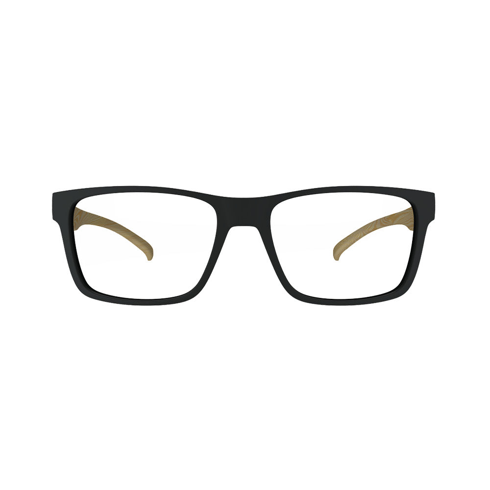 Óculos de Grau HB Polytech M 93108 Matte Black Wood Lente 5,2 Cm - Loja HB