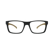Óculos de Grau HB Polytech M 93108 Matte Black Wood Lente 5,2 Cm