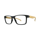 Óculos de Grau HB Polytech M 93108 Matte Black Wood Lente 5,2 Cm