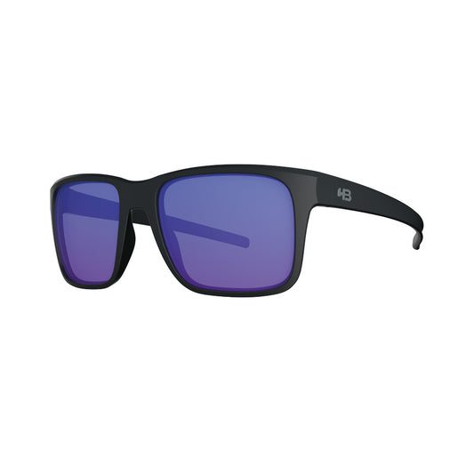 Óculos de Sol HB H-Bomb 2.0 Matte Black/ Blue Espelhado - Loja HB