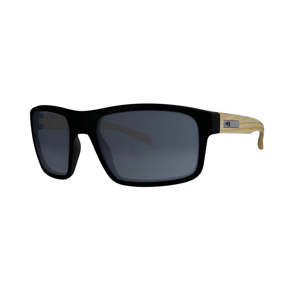 Óculos de Sol HB Overkill Matte Black Wood/ Gray - Loja HB